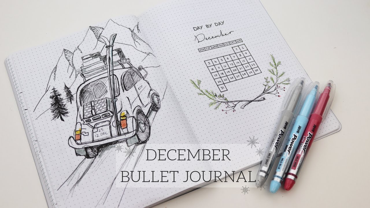 December Bullet Journal | PLAN WITH ME | Mountains