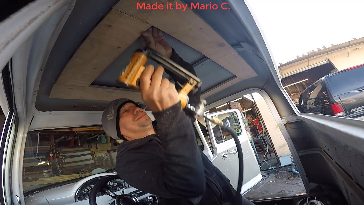 How to Make a ford f100 custom headliner. By Meca.