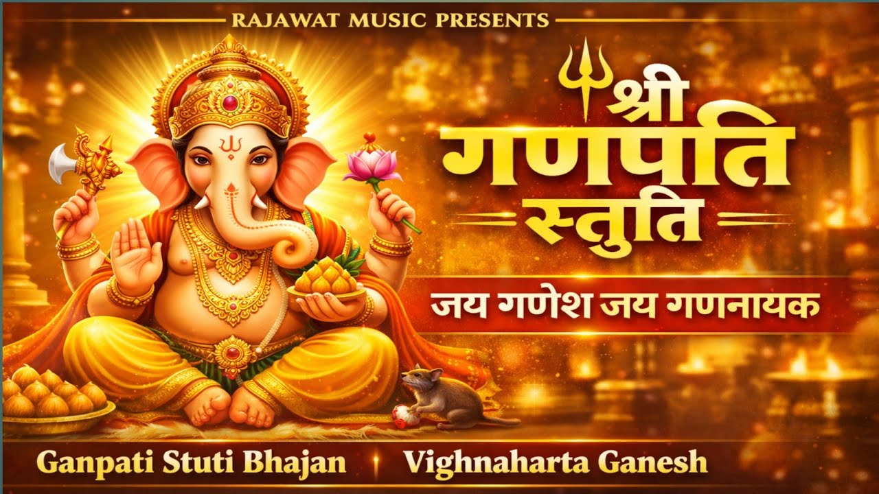 श्री गणपति स्तुति | जय गणेश जय गणनायक | Ganpati Stuti Bhajan | Vighnaharta Ganesh | Rajawat Music