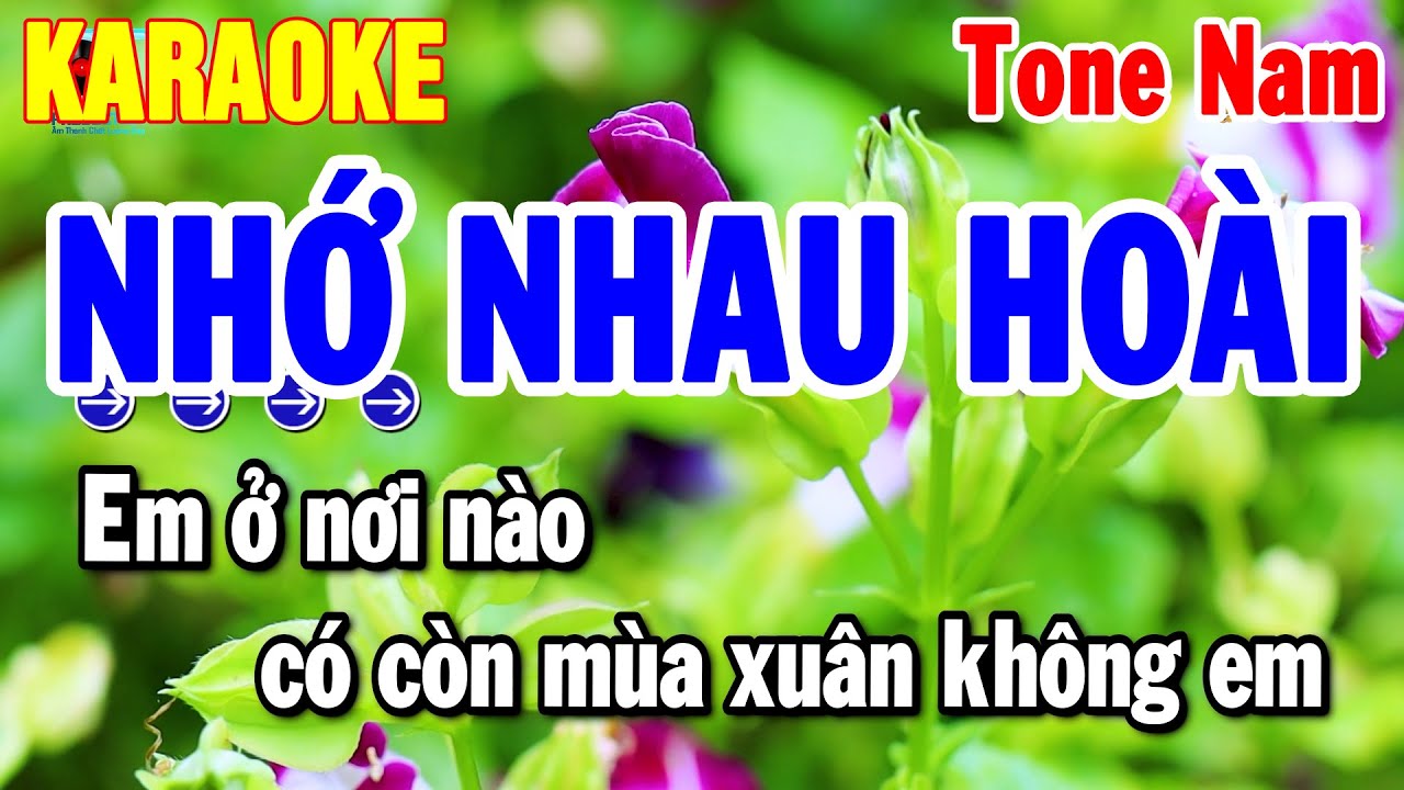Karaoke Nhớ Nhau Hoài Tone Nam | Nhạc Sống Hay Dễ Hát 2025 | Thanh Hải