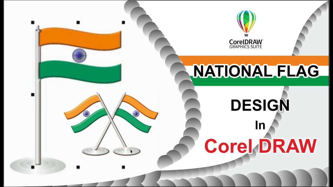 national flag design | easy flag design | flag design in corel draw #viral  #nationalflag #design