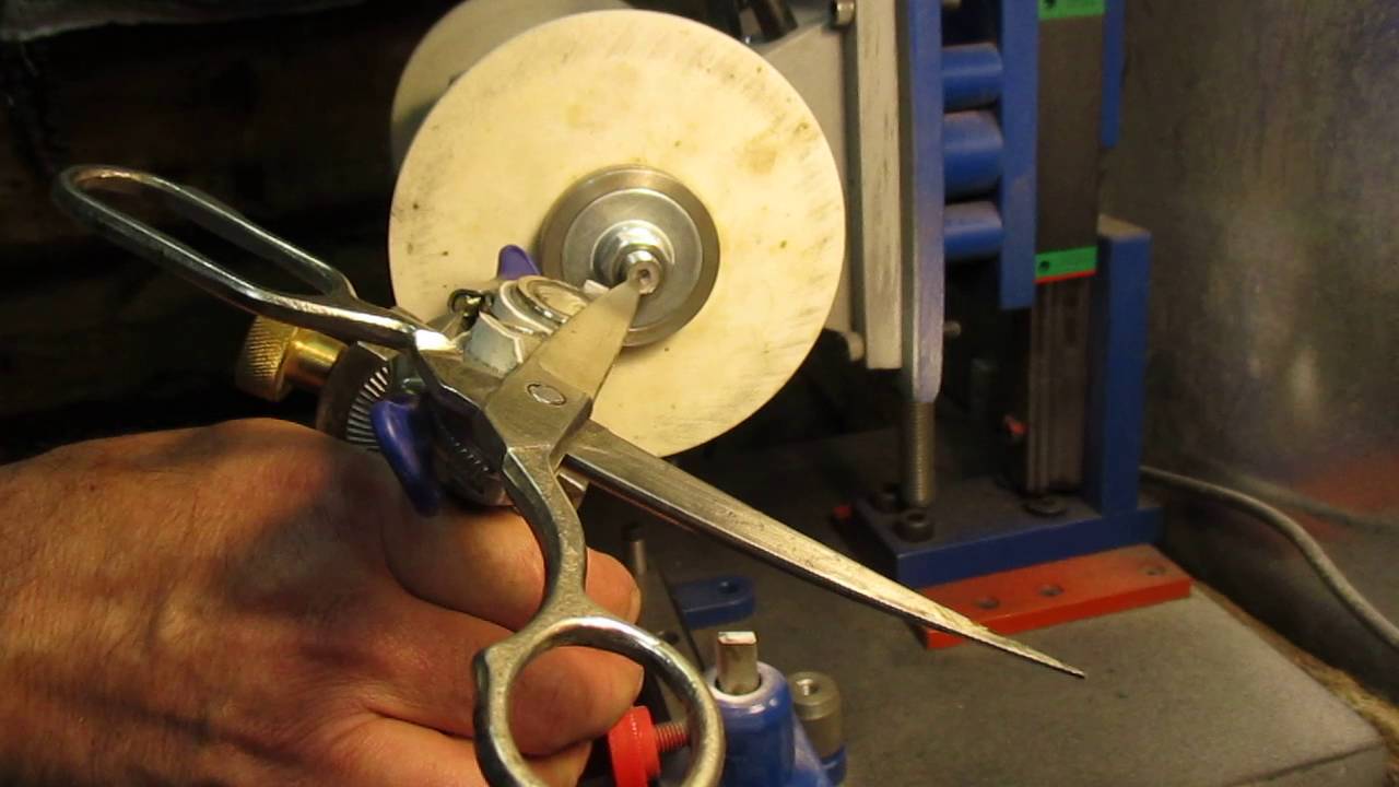 Станок для заточки ножниц своими руками.