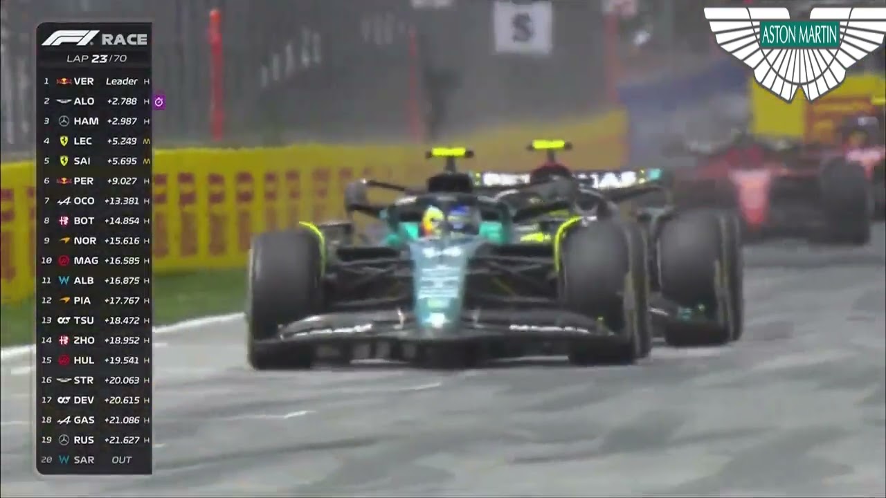 Fernando Alonso adelanta a Lewis Hamilton - GP de Canadá 2023