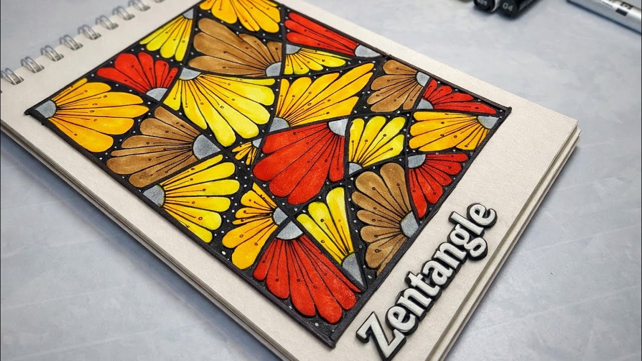 This Colorful Zentangle Will Calm Your Mind Instantly