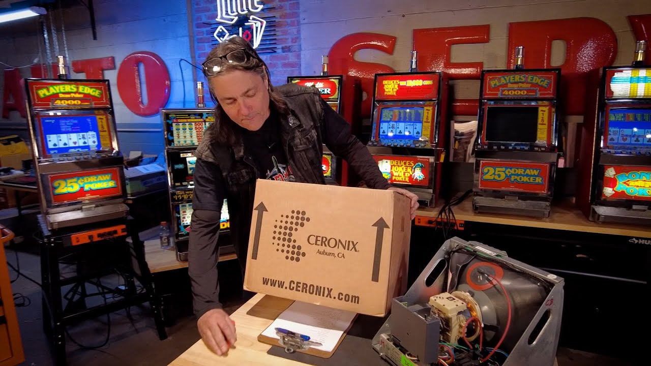 Ceronix 1505 LCD Monitor Unboxing & Installation Guide for IGT Draw Poker Machine