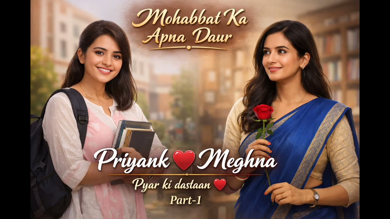 Mohabbat Ka Apna Daur 💕 // Part-1 // Priyank 🤍 Meghna// gl lovestory// #newstory 