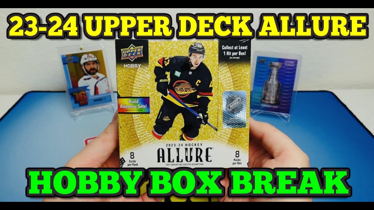 Lovíme 16-Bit Erika Karlssona! 23-24 Upper Deck ALLURE Hobby Box! Hokejové kartičky NHL!