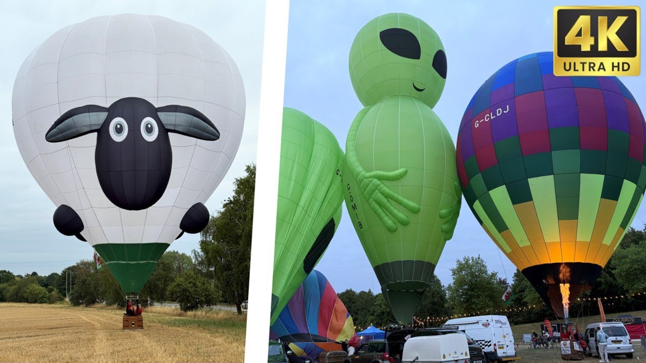 MJ Ballooning | Saturday AM Launch | Telford Balloon Fiesta 2025 (4K UHD)
