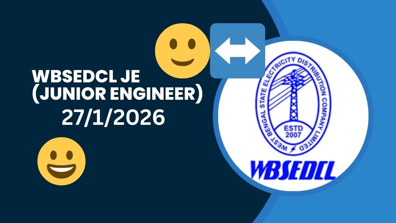 WBSEDCL JE EXAM   Paper Analysis