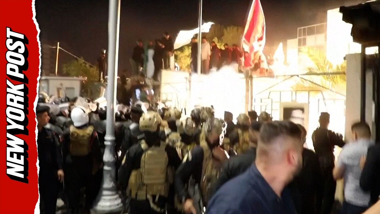 Furious Protesters STORM Kuwaiti Consulate in Iraq After Rocket Attack Kills Three