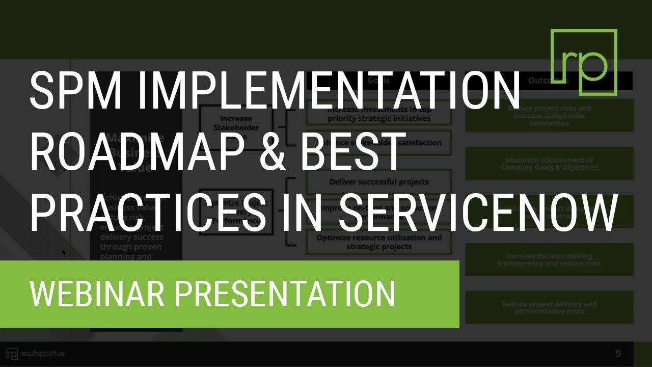 Дорожные карты и передовой опыт внедрения ServiceNow SPM