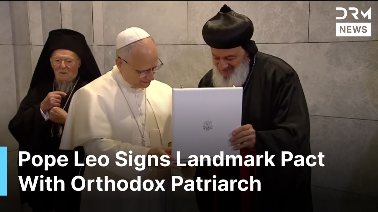 FULL CEREMONY: After Doxology, Pope Leo XIV Signs Landmark Pact With Orthodox Patriarch | AK1G