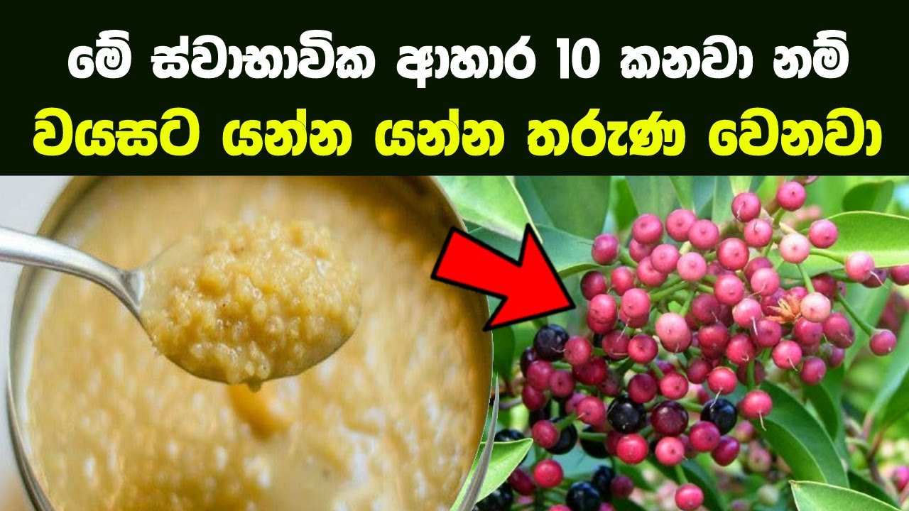 වයසට යන්න යන්න තරුණ වෙන ස්වාභාවික ආහාර වර්ග 10 ක් | 10 Foods That Fight Aging from the Inside Out