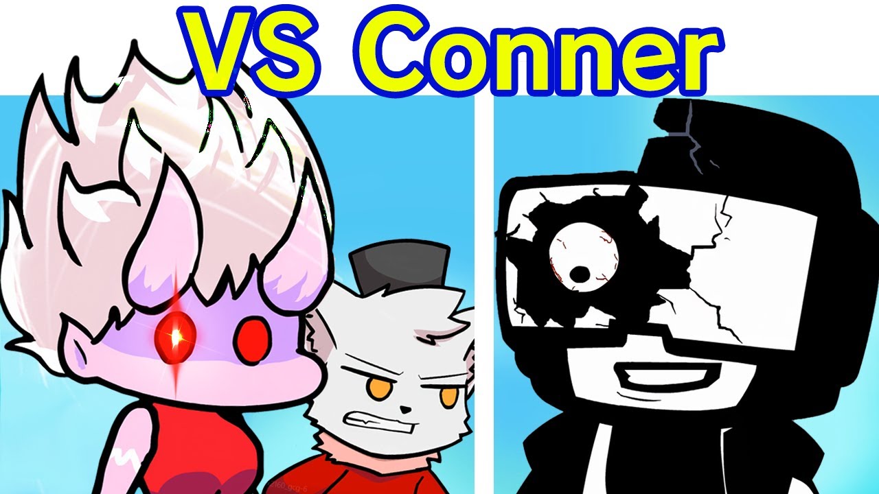 Friday Night Funkin' VS Conner FULL WEEK + Cutscenes & Ending | Tankman kills BF & GF (FNF Mod/Hard)