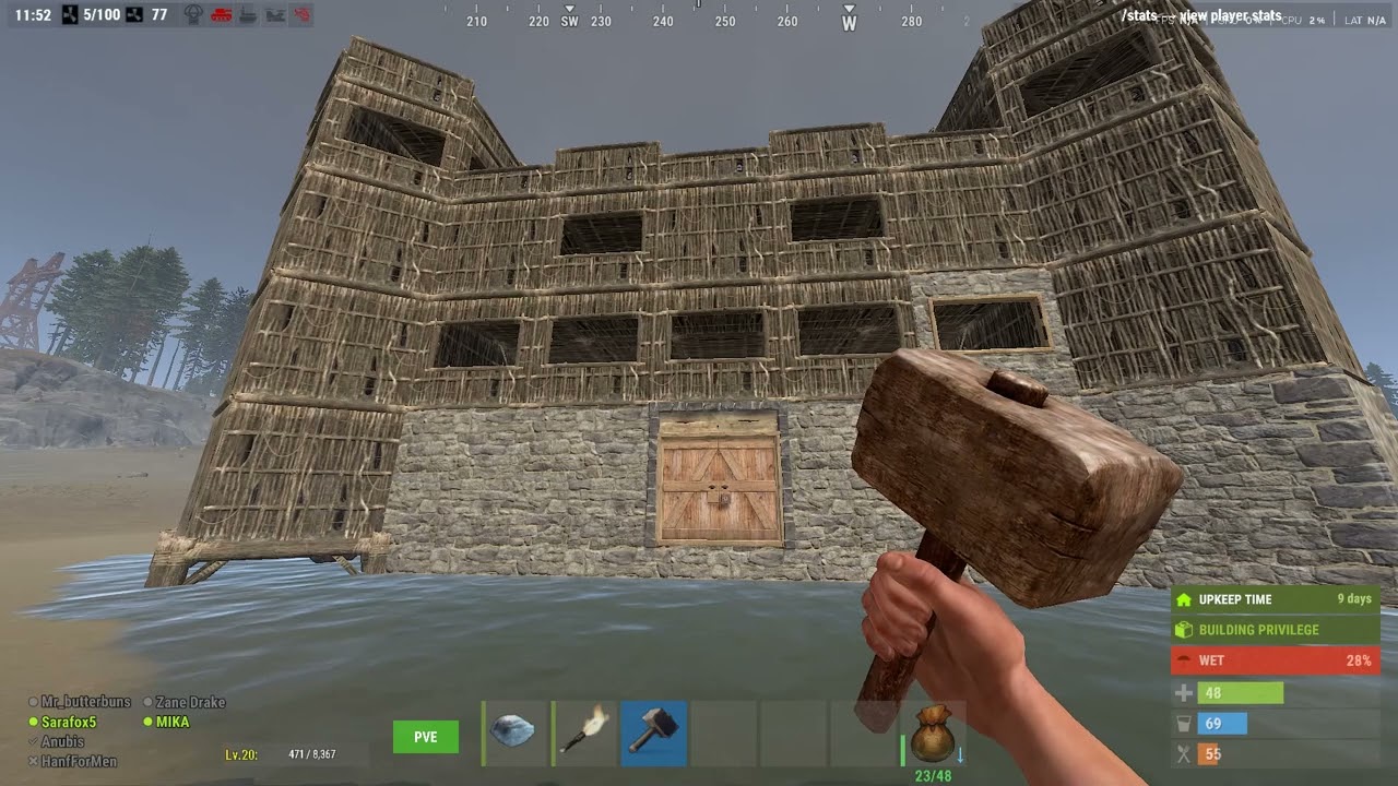Building a Massive Castle in Rust PVE 🏰 | Peaceful Survival Build