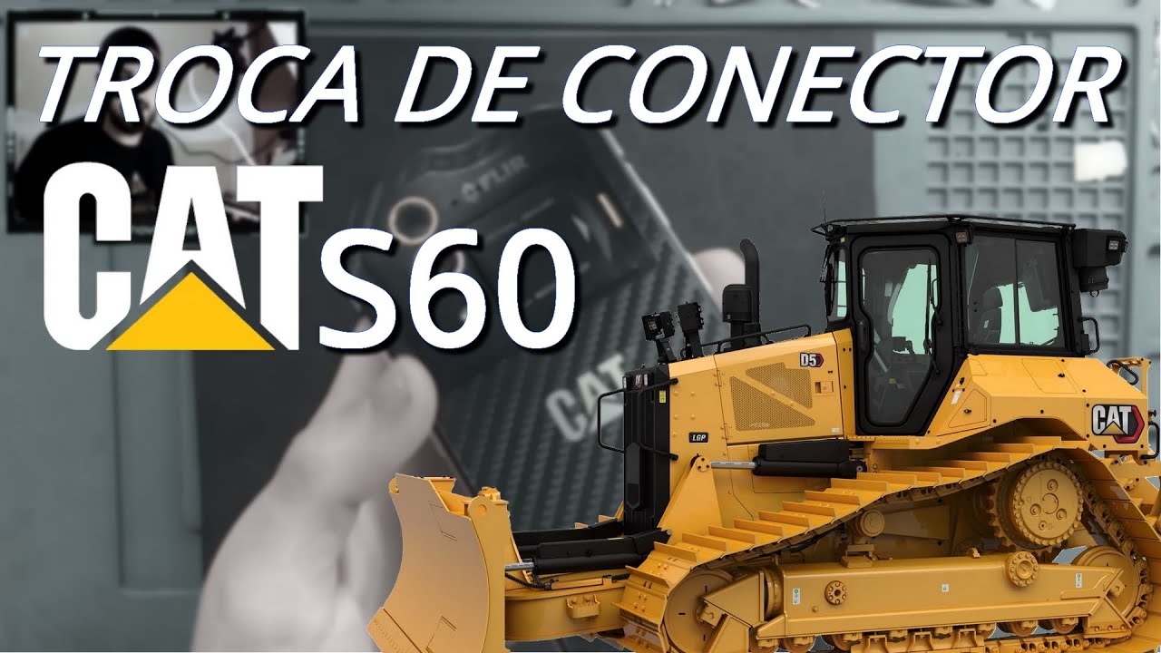 IMPOSSÍVEL DE ABRIR?? MESMA MARCA QUE FABRICA TRATOR DE CONSTRUÇÃO! TROCA CONECTOR DE CARGA CAT S60