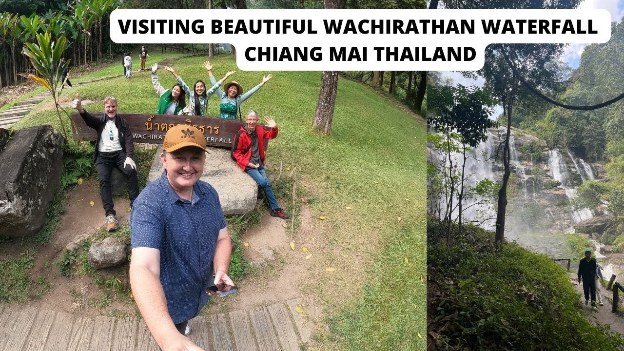 Beautiful Wachirathan Waterfall Doi Inthanon Chiang Mai Thailand