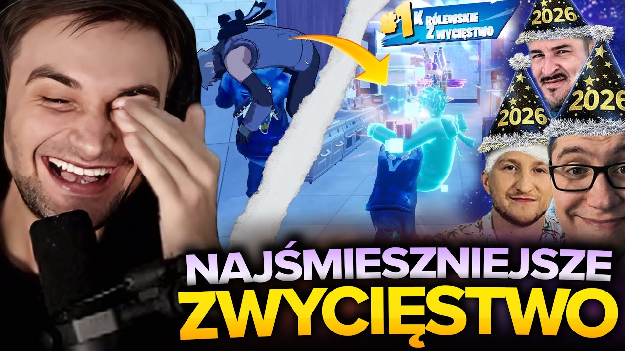 SYLWESTROWY FORTNITE Z IZAKIEM, PARISEM I SUCHAREM
