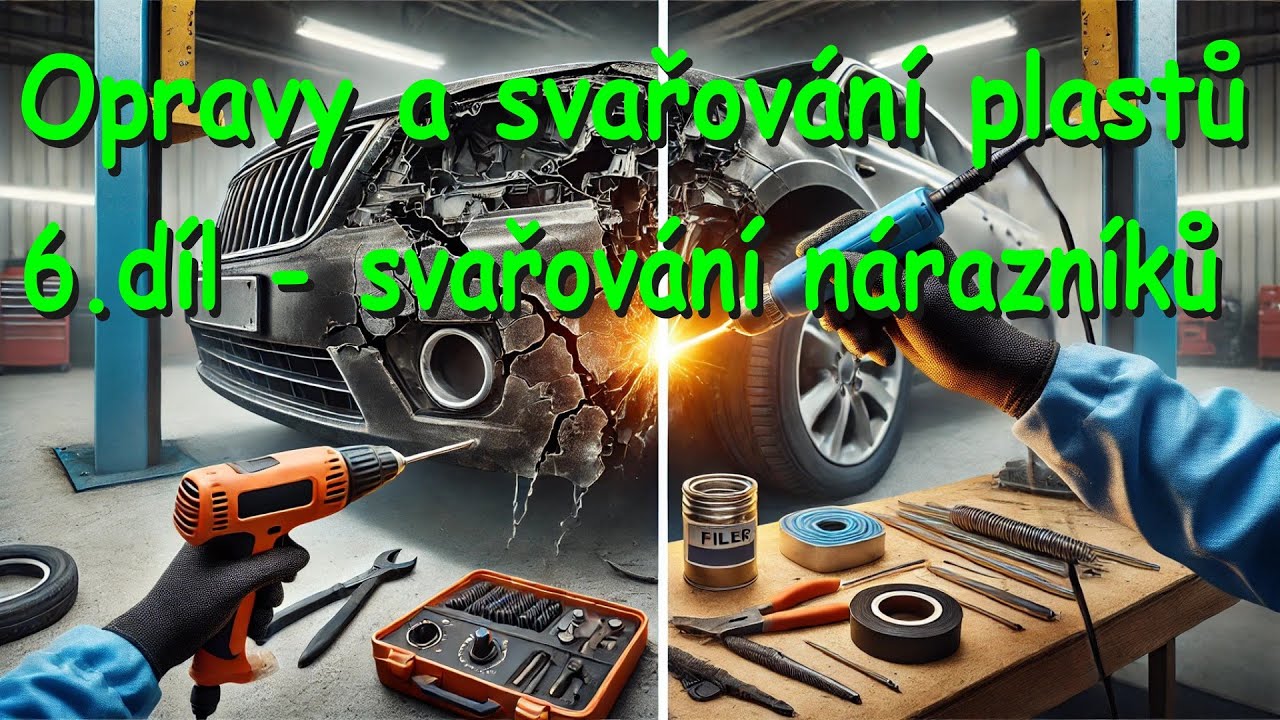 Opravy a svařování plastů - 6. díl - plastové nárazníky / cracked plastic bumpers repair.