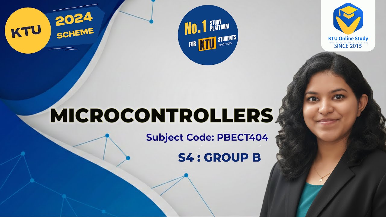 KTU S4 Microcontrollers 2024 Scheme | Group B | PBECT404 | Module 1 Part 2 | KTU online study app