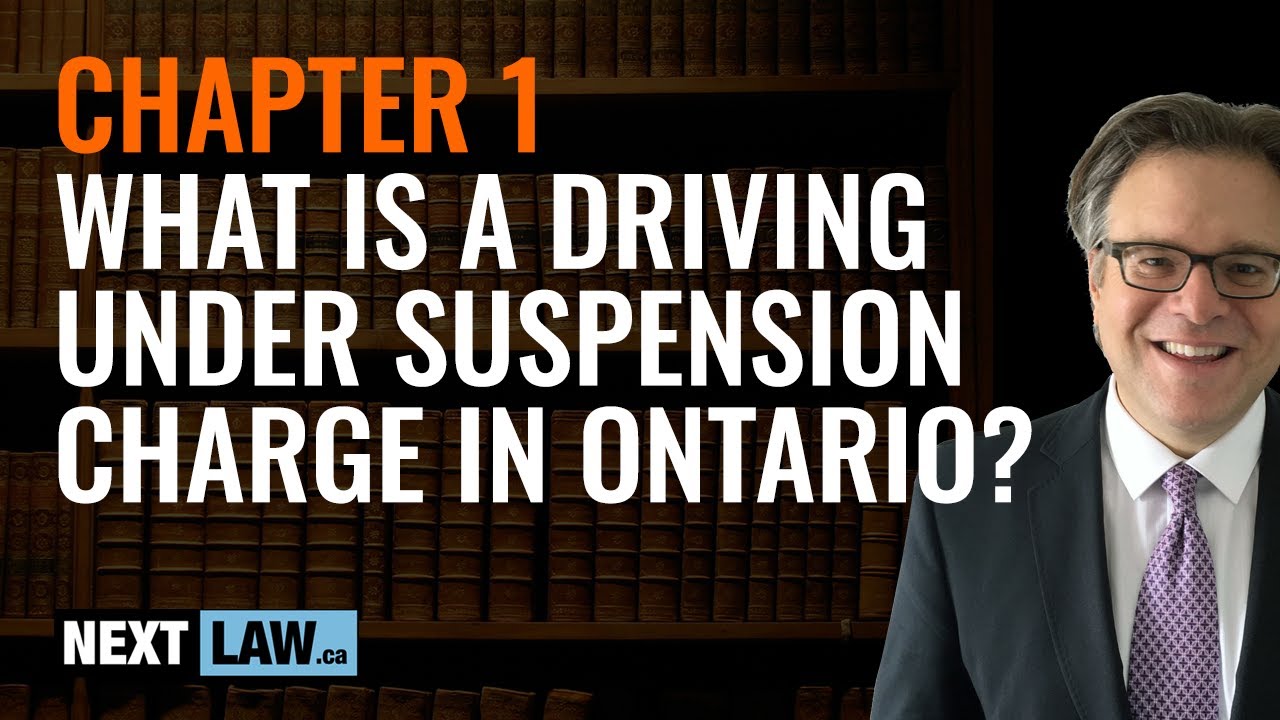 What is a Driving Under Suspension Charge in Ontario?