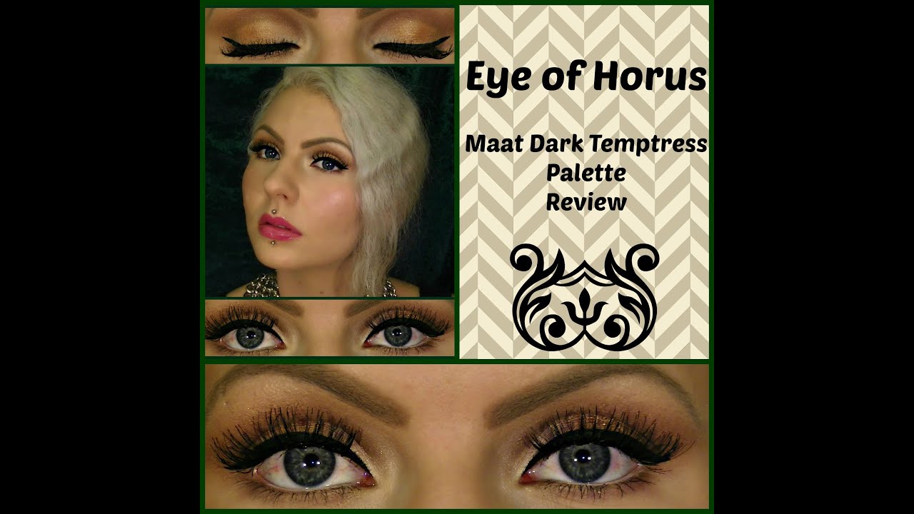 Eye of Horus Palette Review & Eyeshadow Tutorial. Maat Dark Temptress (Cruelty Free)