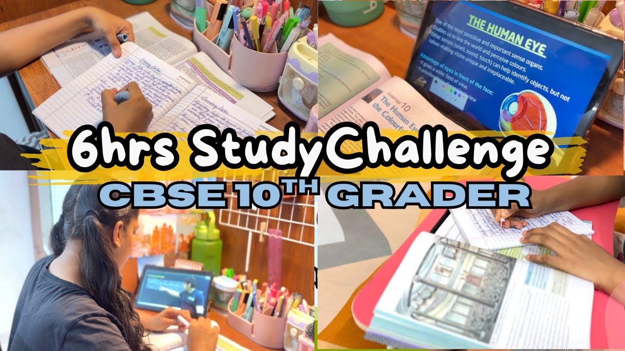 6 Hour Study challenge | cbse 10th grader😭