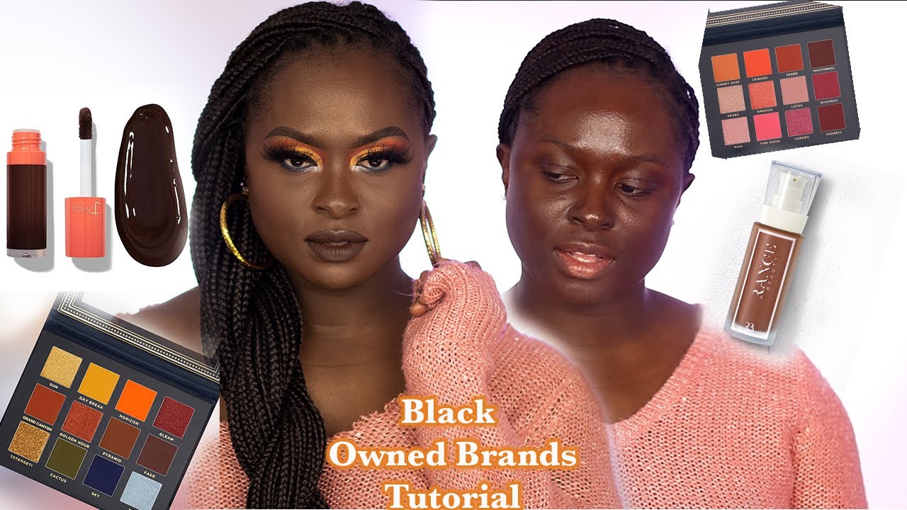 Black Owned: Orange And Gold Will Be The End Of ME! Using Black Owned Makeup Brands | Ohemaa Bonsu