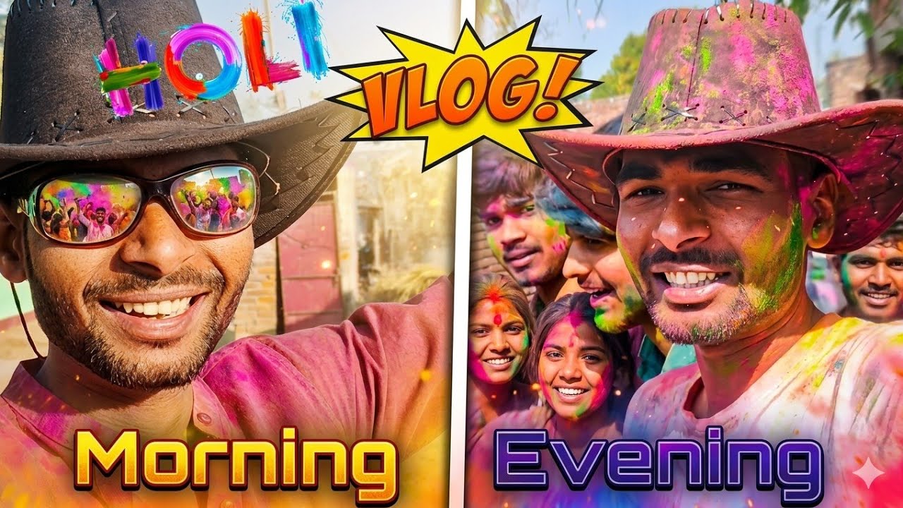 HOLI VLOG #viral #funny #vlog 