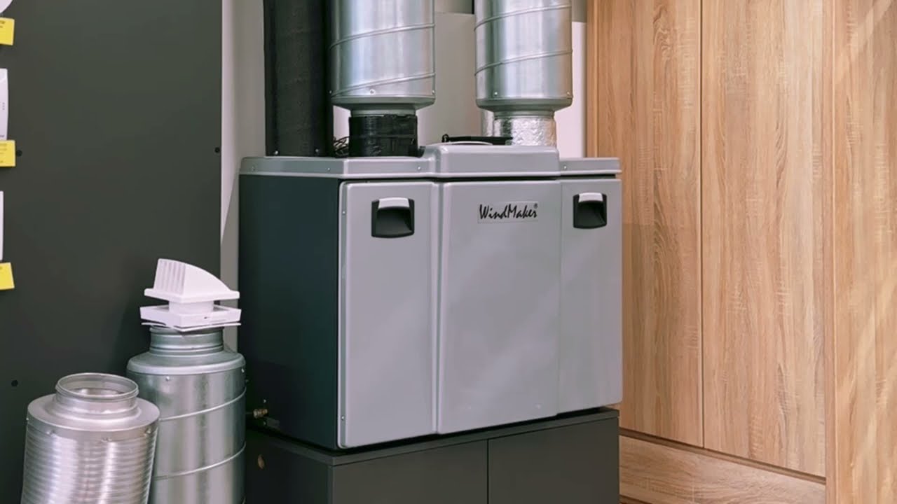 Sistem centralizat de ventilare cu recuperare de caldura. Magazinul Microclima. Wind Maker 2023.