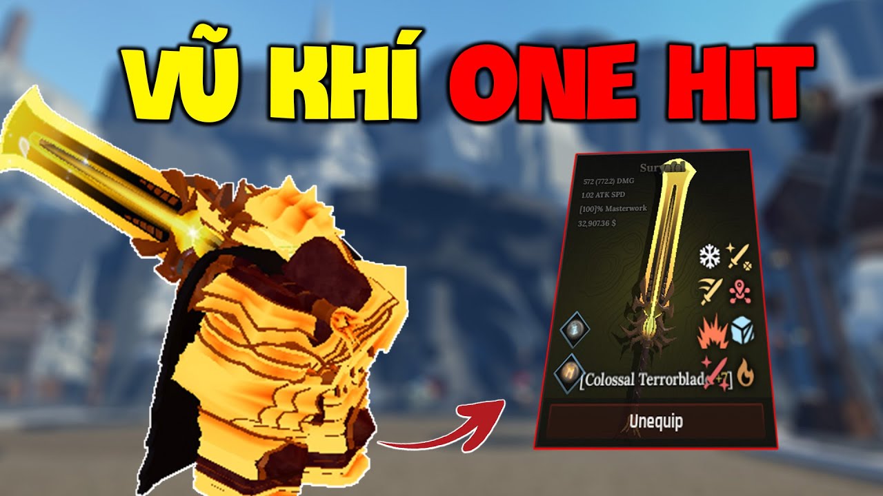 Mình Thử Chế Tạo VŨ KHÍ ONE HIT Trong Update Mới THE FORGE😱
