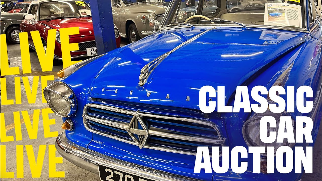 LIVE CLASSIC CAR AUCTION!!  - SATURDAY 4th NOVEMBER 2023