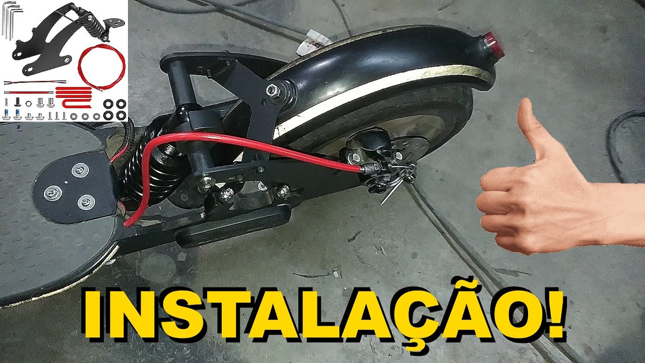 UNBOXING Kit suspensão traseira patinete elétrico scooter xiaomi m365/1s absorção choque ALIEXPRESS