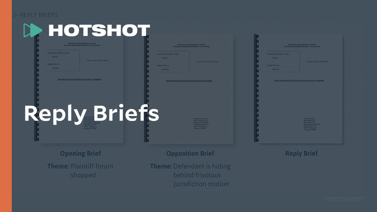 Reply Briefs