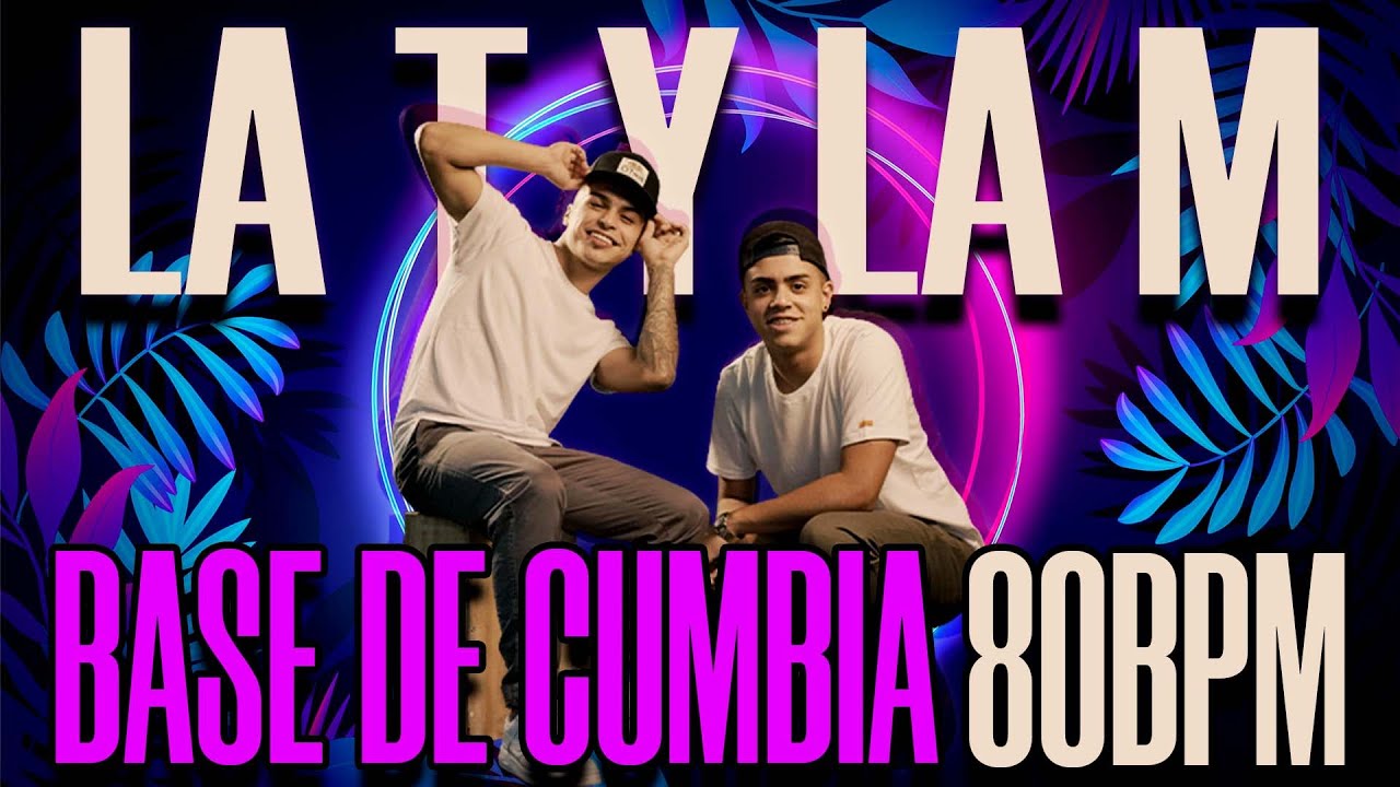 Base • LA T Y LA M • Para Improvisar, Practicar, Zapar | 80 BPM | Ritmo de Cumbia