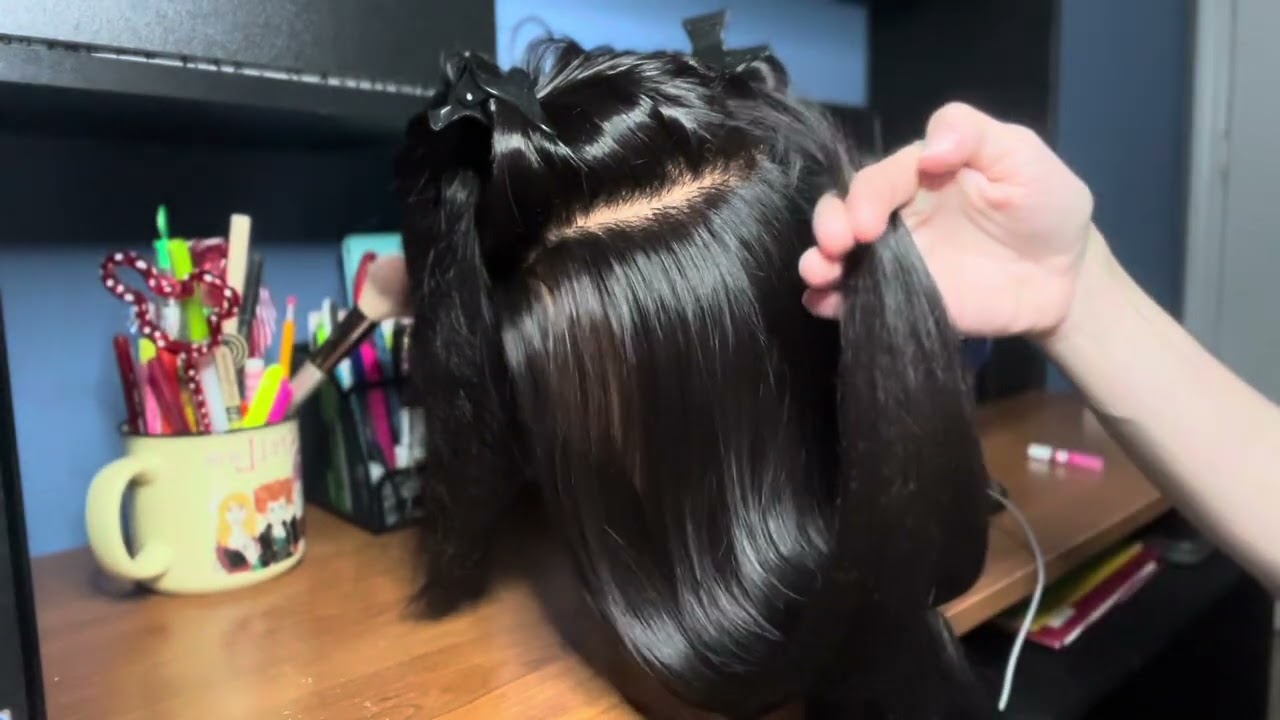 Asmr casero te corto y peino tu cabello en tu salon de belleza #asmrpeluqueria