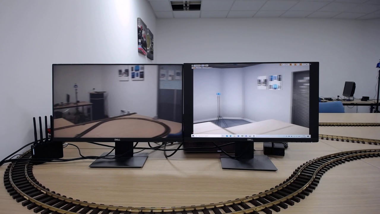 Simulcam demo using VIPS indoor positioning system