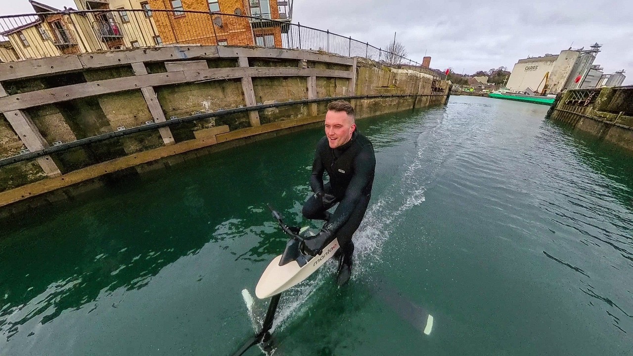 Christmas Hydrofoil Adventure: Cycling Over Water in Scotland with my Brother!