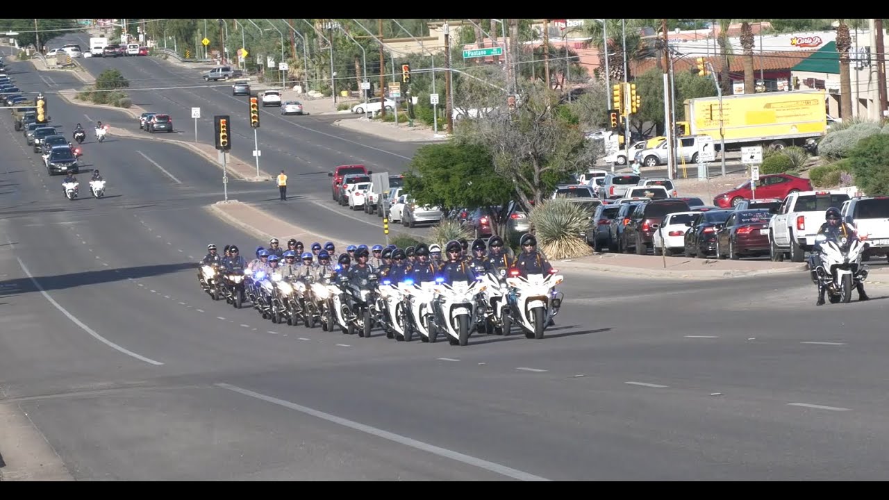 Watch now: Funeral procession for DEA agent killed in Tucson train shooting
