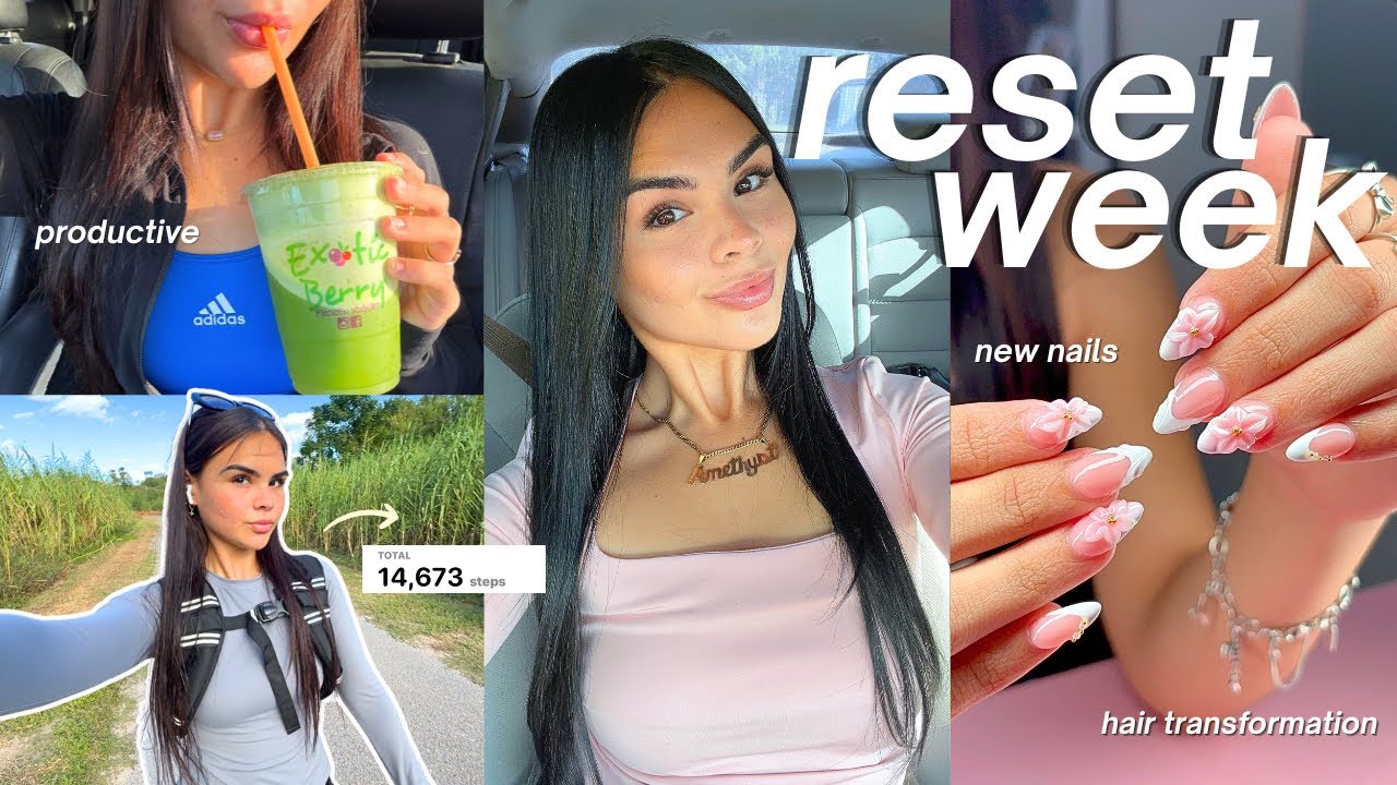PRODUCTIVE RESET WEEK: hair transformation, new nails, apartment shopping & getting back on track