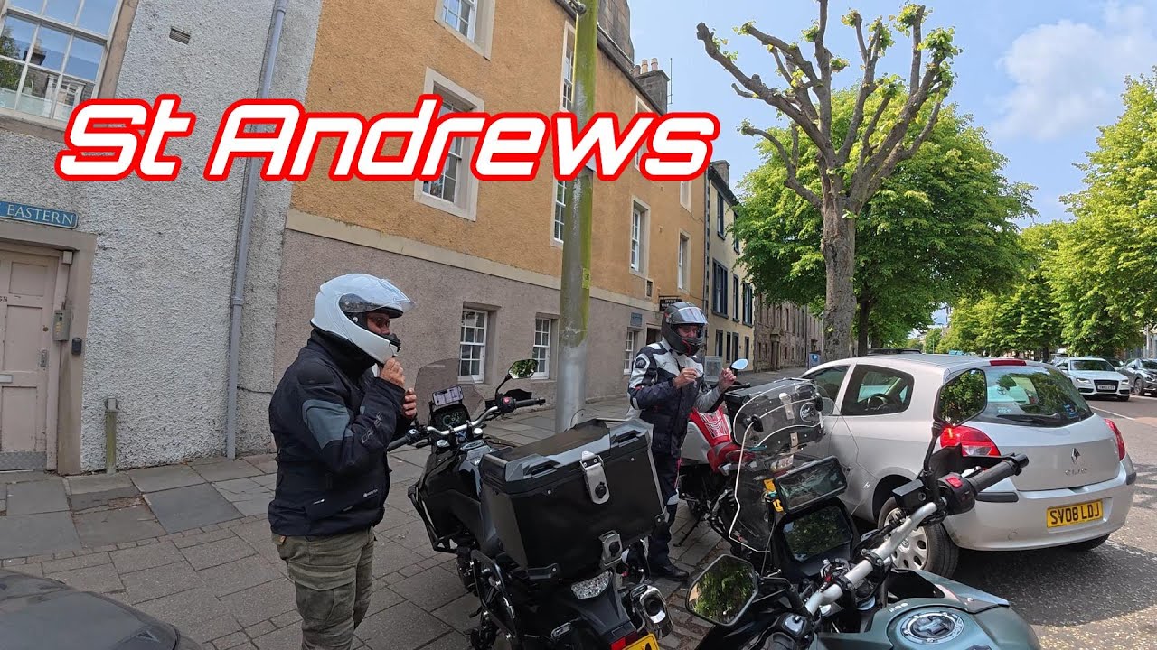 St Andrews ride out taking in the coastal roads SUZUKI DL800RE V-STROM