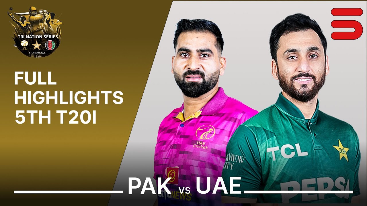 Full Highlights | Pakistan vs UAE | T20I Tri Nation Series 2025 | Match 5 | ECB | M3Q1K