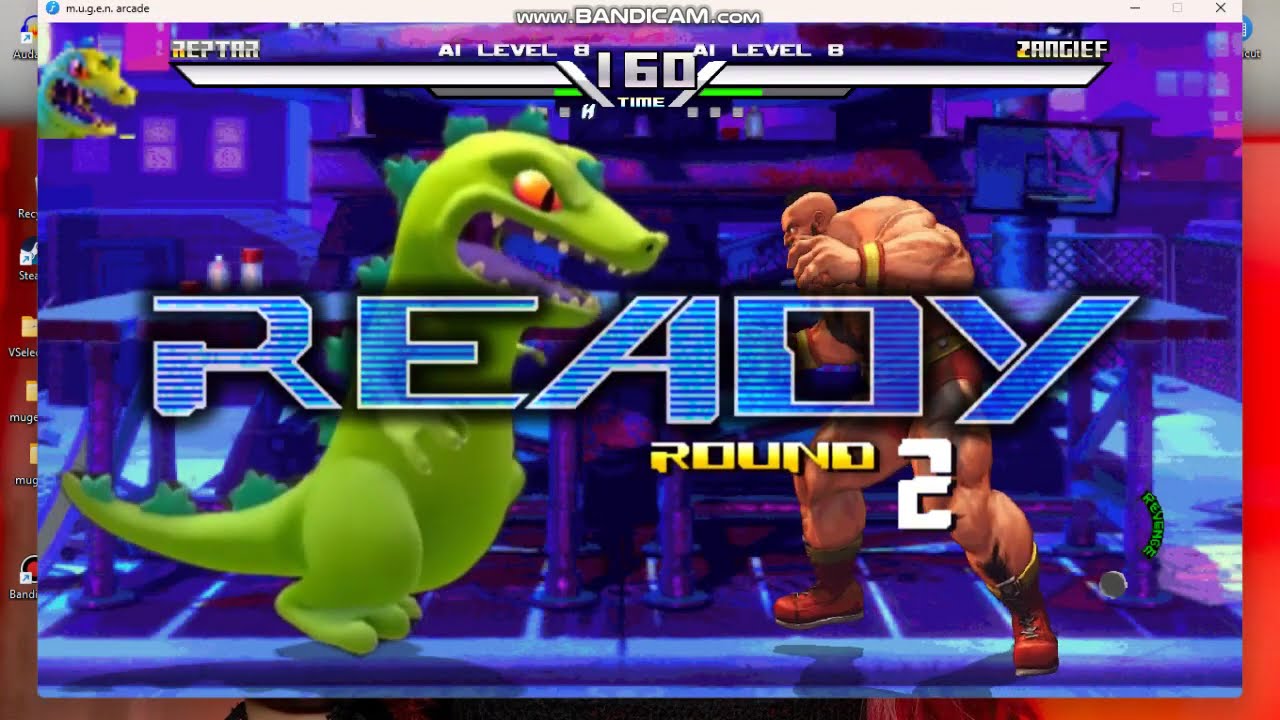 MUGEN- Reptar Release and Gameplay (OpenGL)
