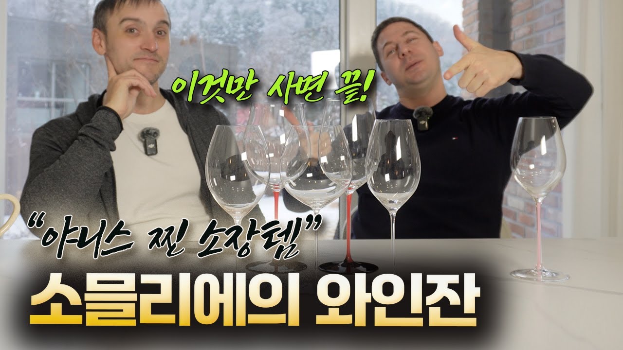 소믈리에가 진짜 집에서 쓰는 와인잔을 가져왔다! 이 잔이면 모든 종류의 와인 다 마십니다. (광고아님!) 리델 와인잔 리뷰 l ep.150