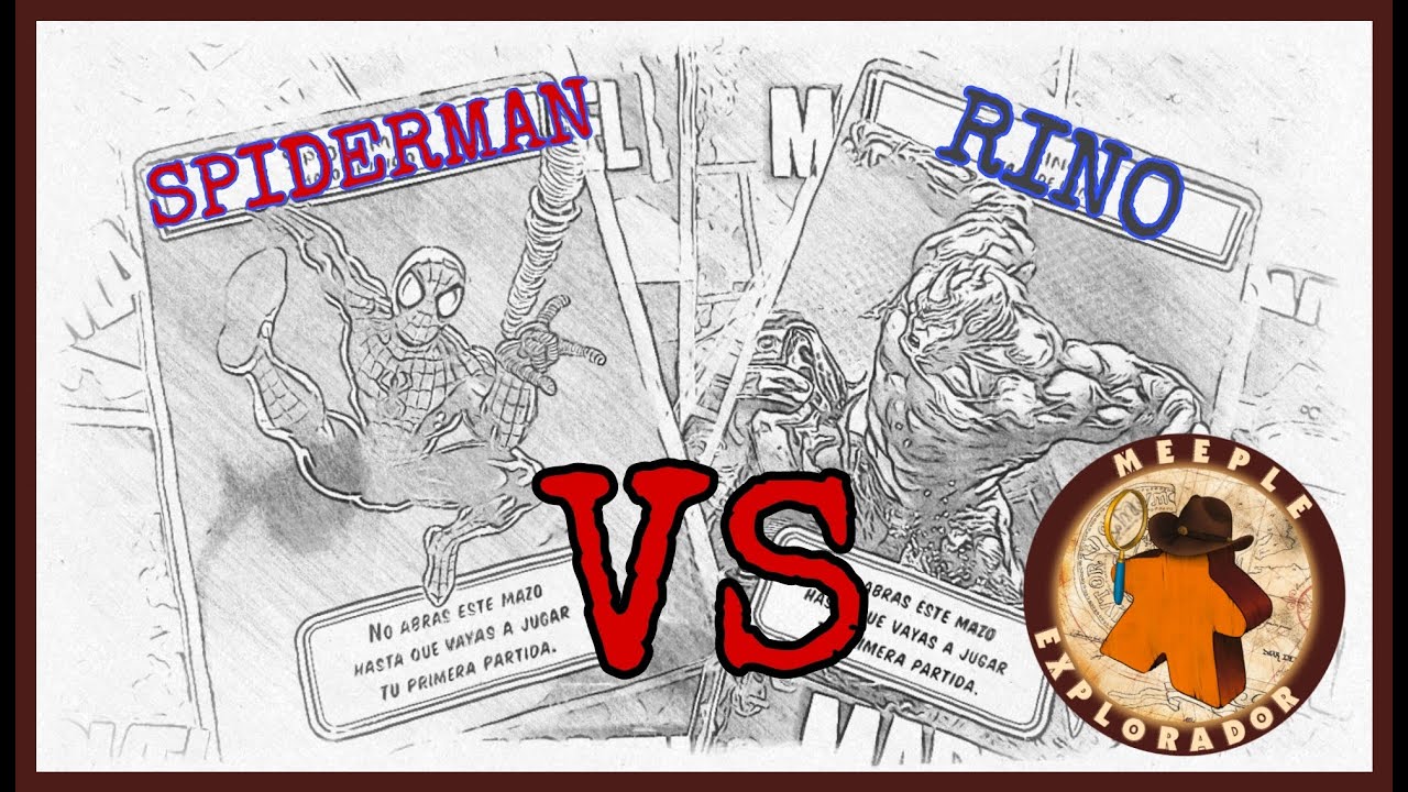 PARTIDA MARVEL CHAMPIONS INICIAL SPIDERMAN VS RINO NORMAL