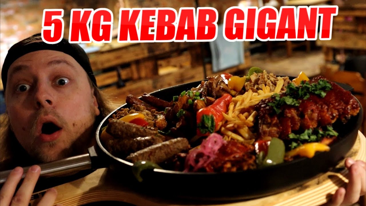 NAJWIĘKSZY KEBAB GIGANT 5 KG PATELNIA SZEFA - PLANETA LEWOBRZEŻE TORUŃ