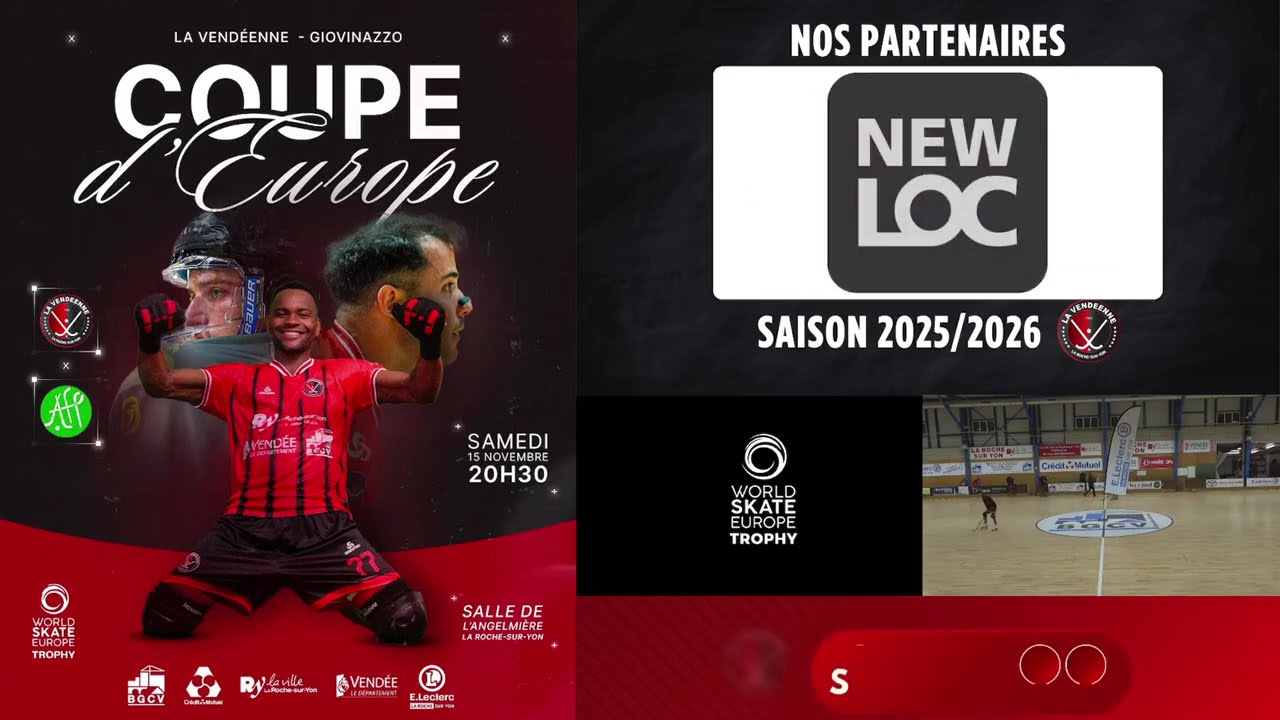 Rink Hockey - WSE Trophy - LV La Roche Sur Yon (FRA) x AFP Giovinazzo (ITA)