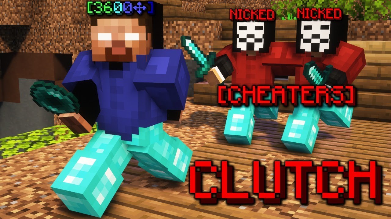 Clutching VS Nicked Cheaters in Bedwars