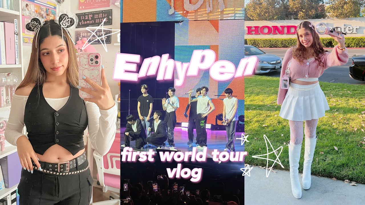 seeing enhypen for the first time! | anaheim day 1 & 2