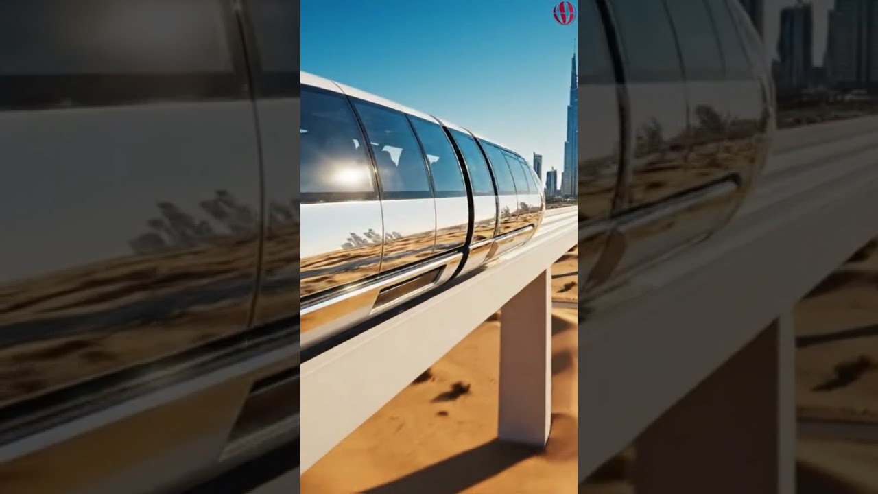 Dubai To Abu Dhabi By Hpyerloop Train